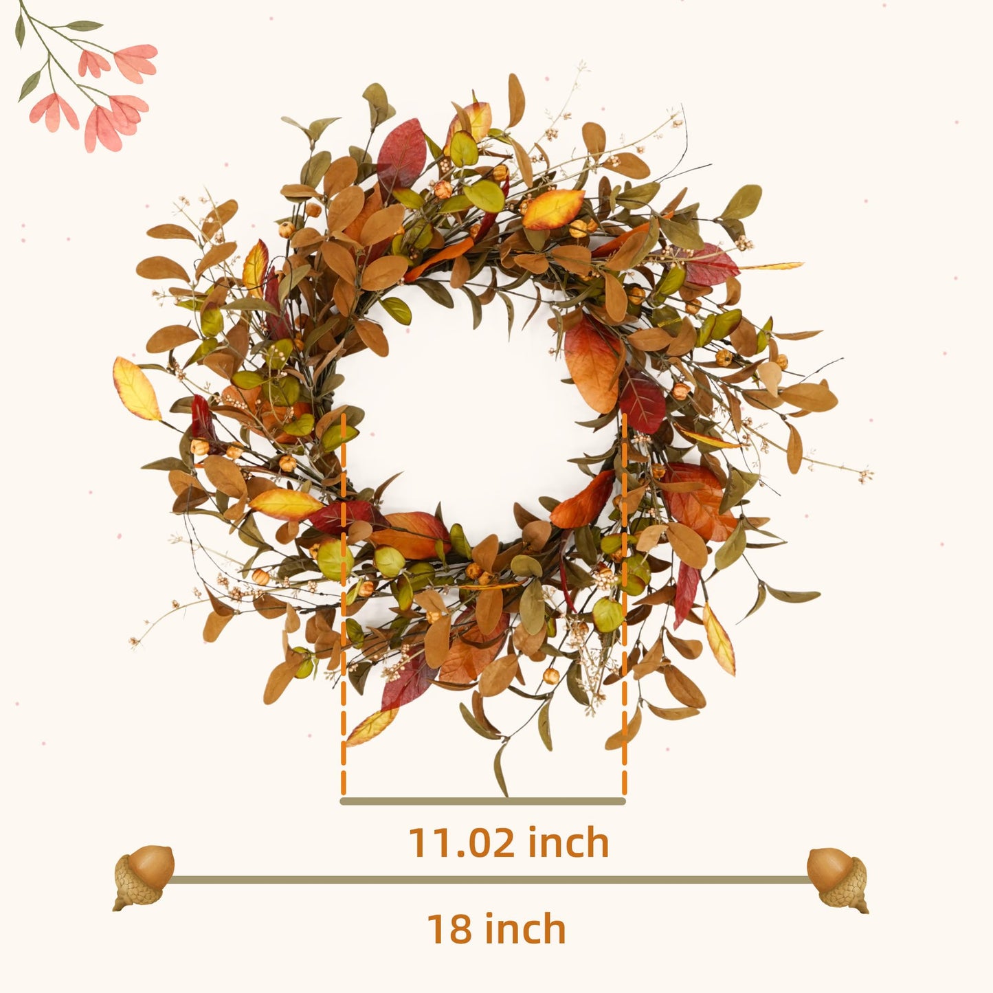 Sherum Fall wreath for the front door